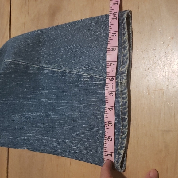 VINTAGE TRUE RELIGION DISTRESSED FLARE PATCHWORK JEANS SZ 8/29 - Picture 8 of 12